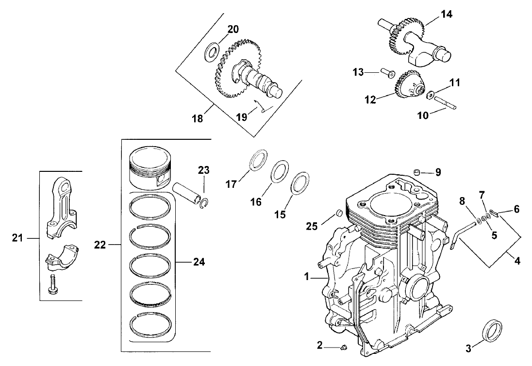 Crankcase (model 73429 Only)