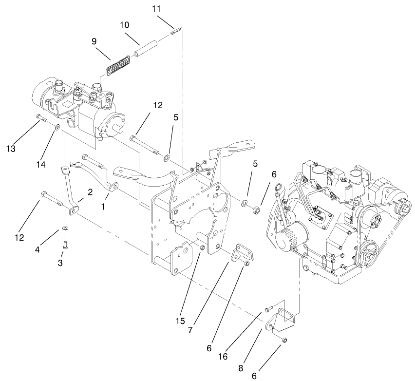 Pump Support Assembly