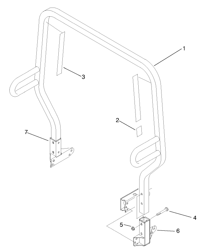 Roll Over Protection System (r.o.p.s.) Assembly