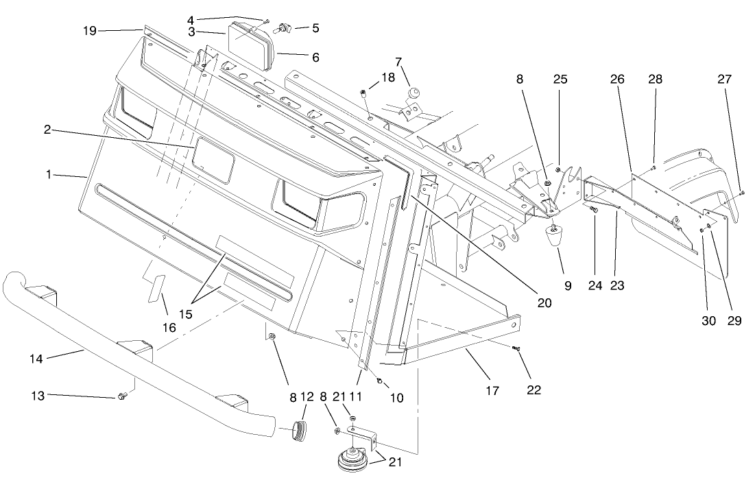 Front Bumper & Hood Assembly
