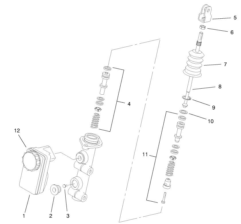 Master Brake Cylinder Assembly No. 94-3800