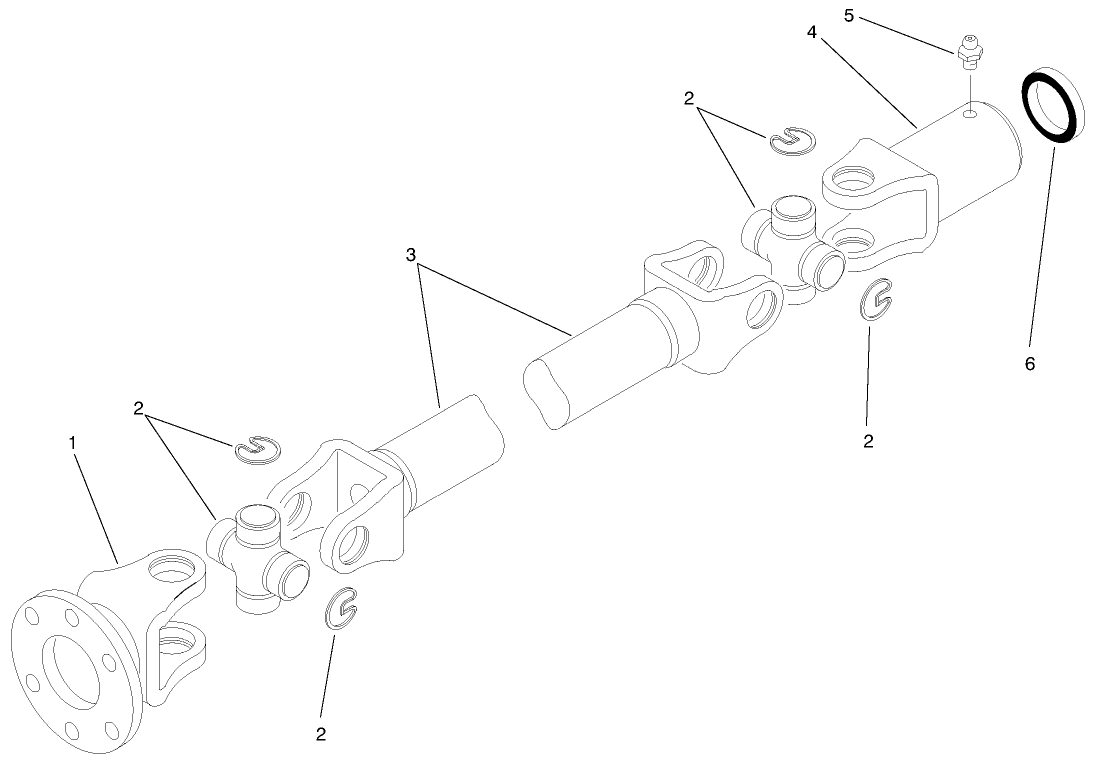 Differential Driveshaft Assembly No. 93-7116