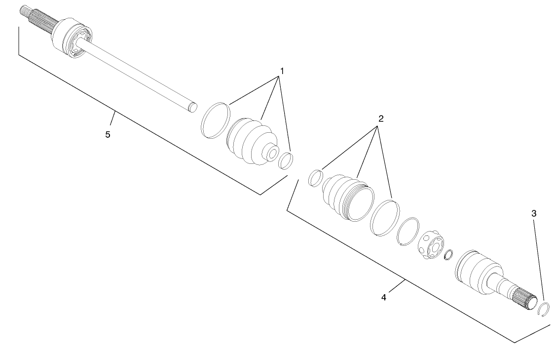 Constant Velocity (cv) Joint Assembly No. 93-7078