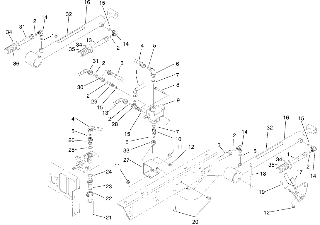 Lift Valve & Cylinder Assembly