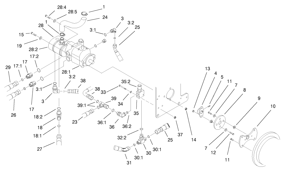 Hydrostat And Gear Pump Drive Assembly
