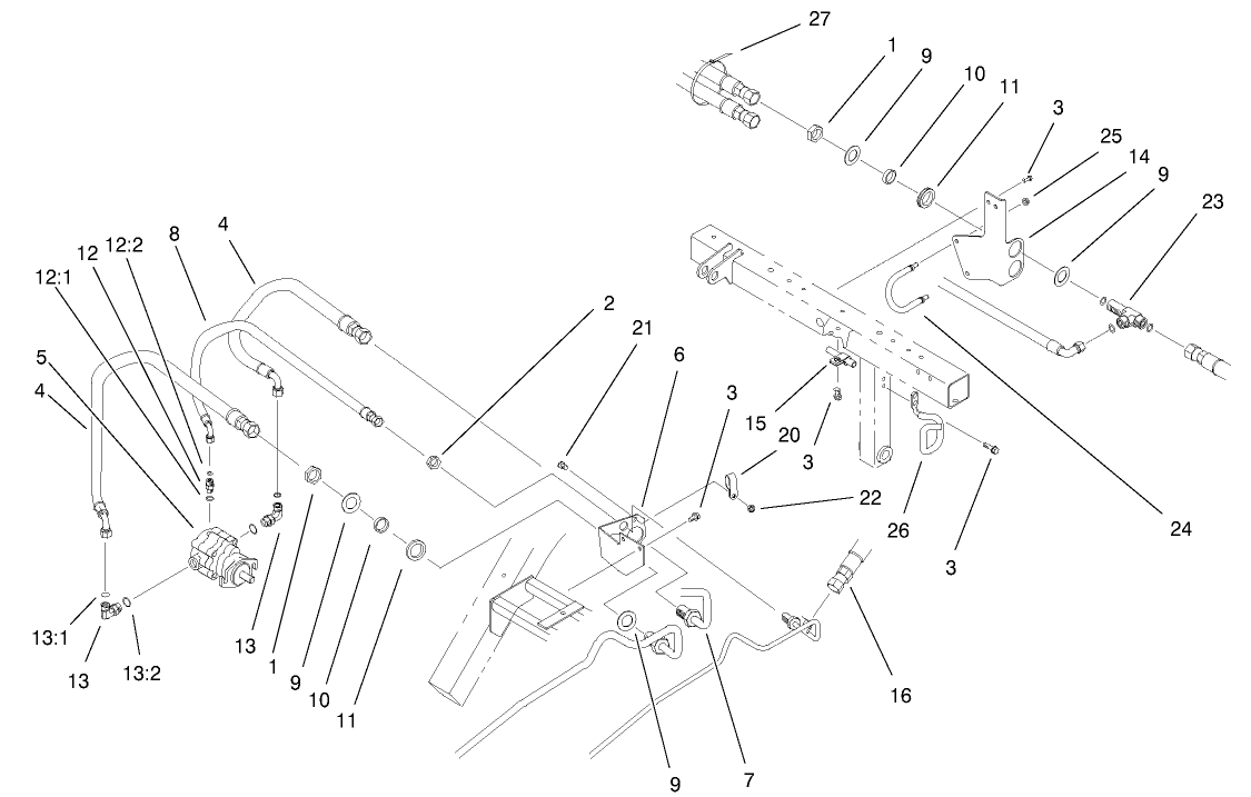 Rear Bulkhead And Reel Motor Assembly