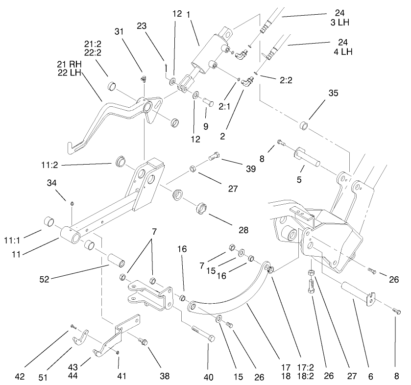 Lh And Rh Lift Arm Assembly