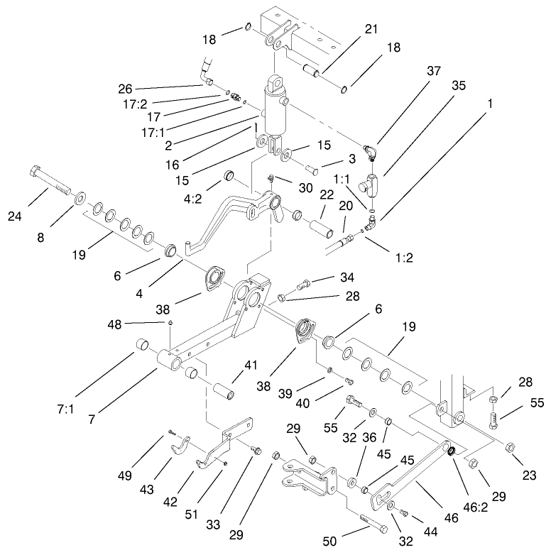 Center Lift Arm Assembly