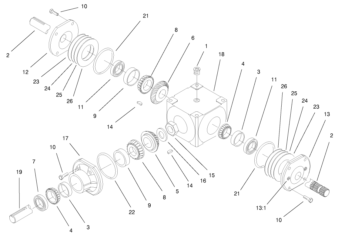 Gearcase Assembly No. 100-5842