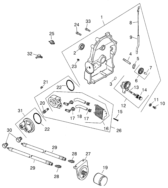 Oil Pan/lubrication (kohler Ch25s Ps68656)