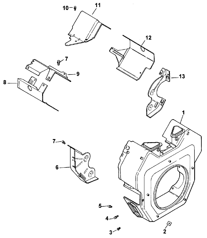 Blower Housing & Baffles (kohler Ch25s Ps68656)