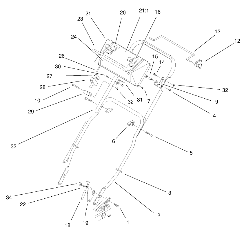 Handle And Controls Assembly