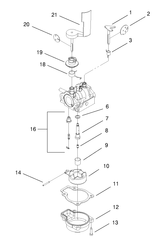 Carburetor Assembly No. 98-7042