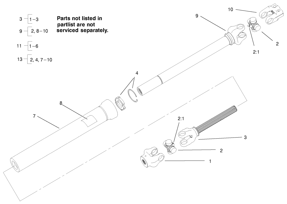 Drive Shaft Assembly No. 104-0264