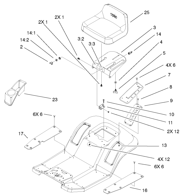 Rear Body & Seat Assembly