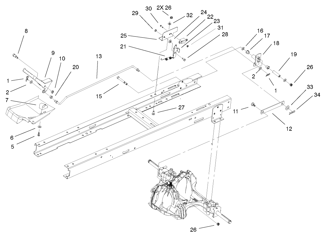 Hydro Transaxle Controls Assembly