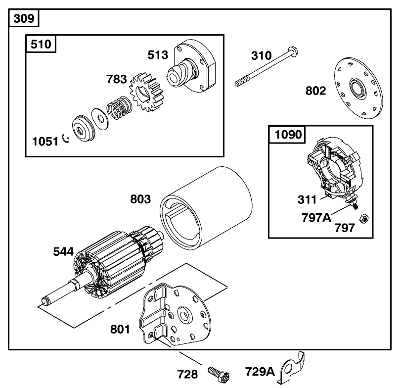 Engine Briggs & Stratton Model 28q777-0690-E1
