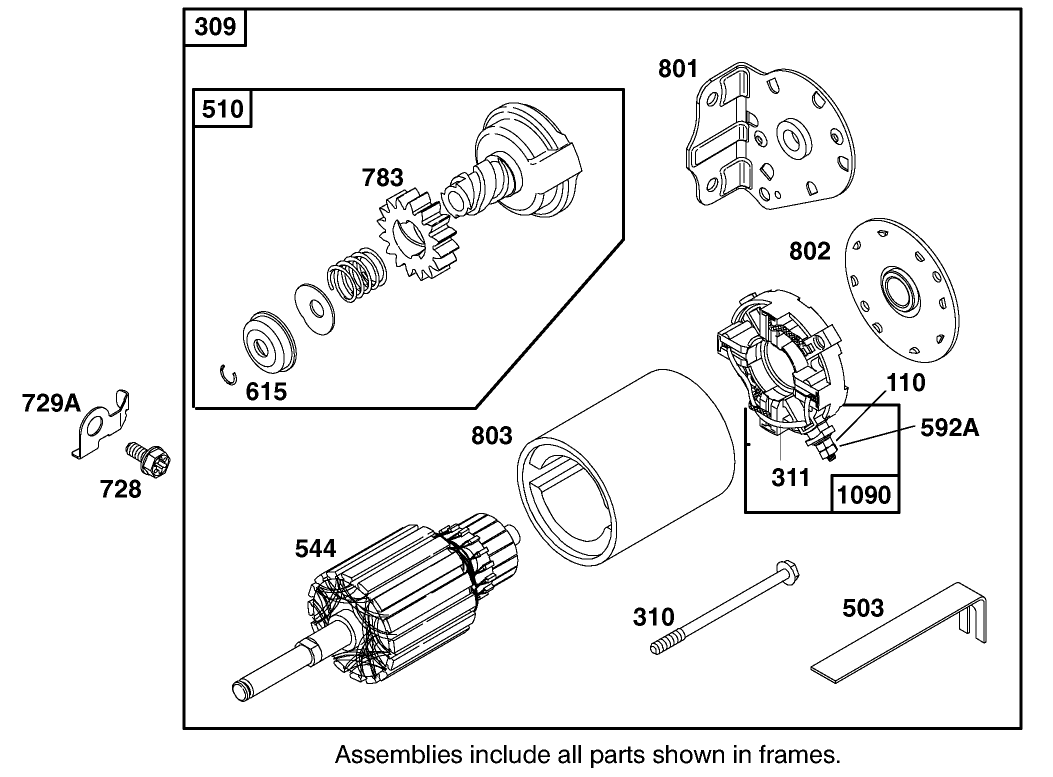 Engine Briggs & Stratton Model 195707-0421-E1