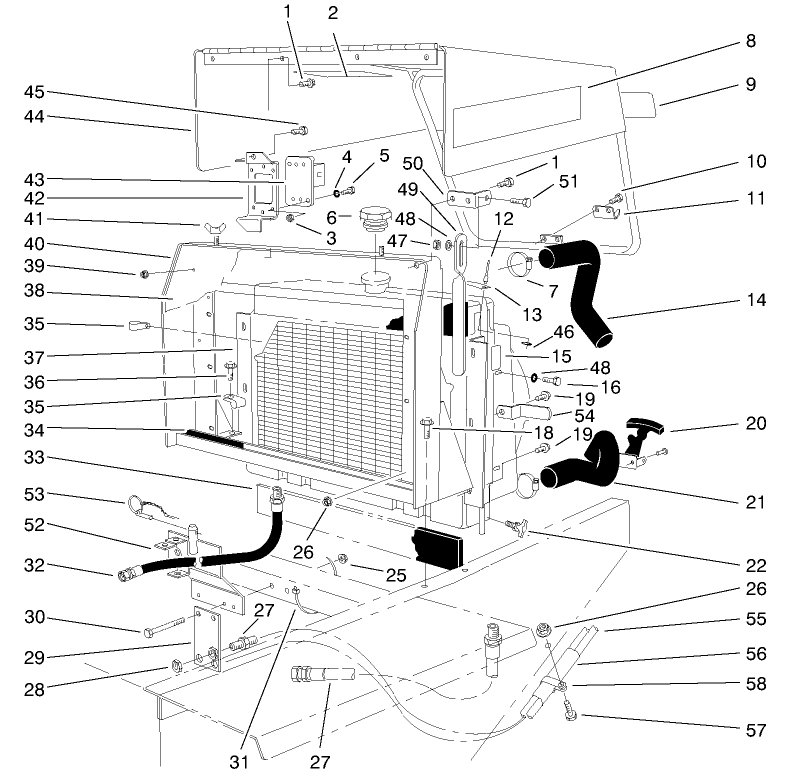 Radiator & Hood Assembly