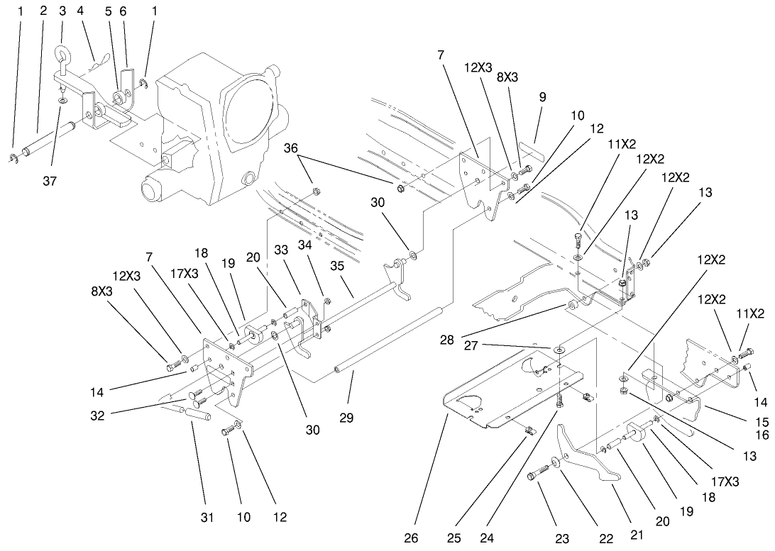 Attach-A-Matic And Hitch Assembly