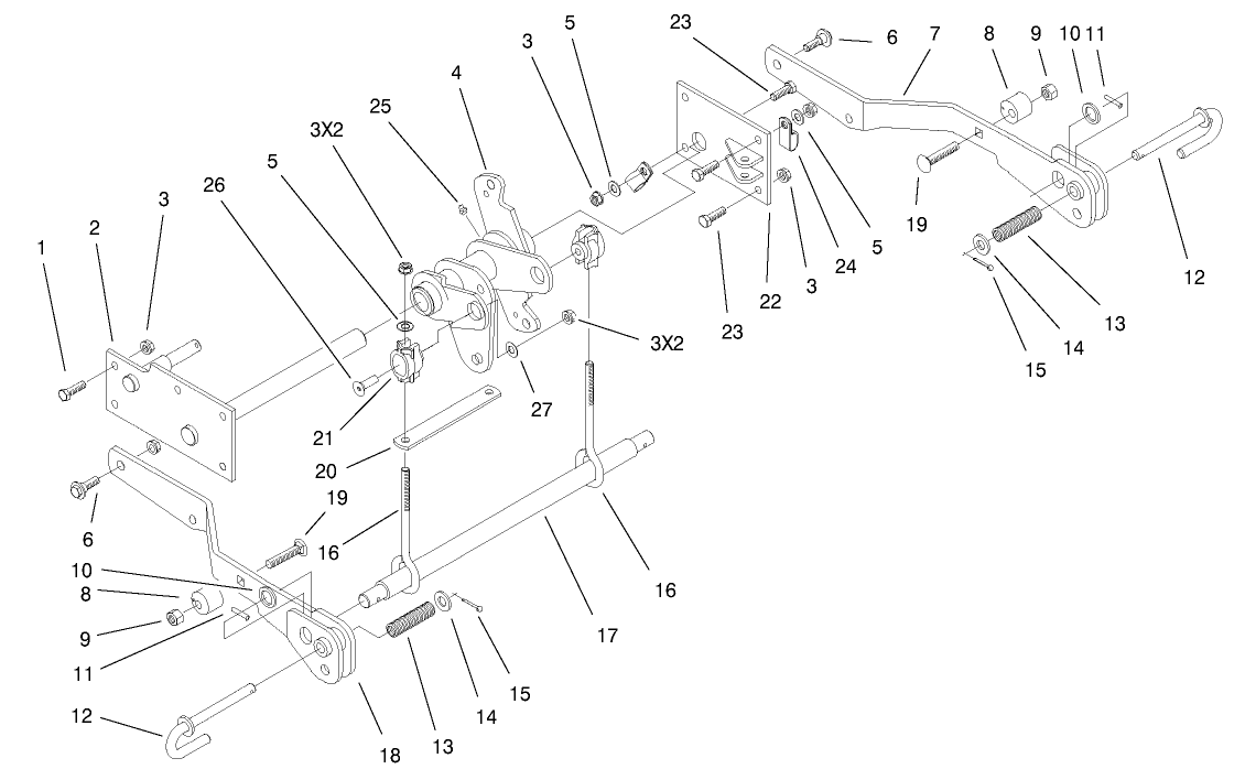 Lower Hydro Lift Assembly