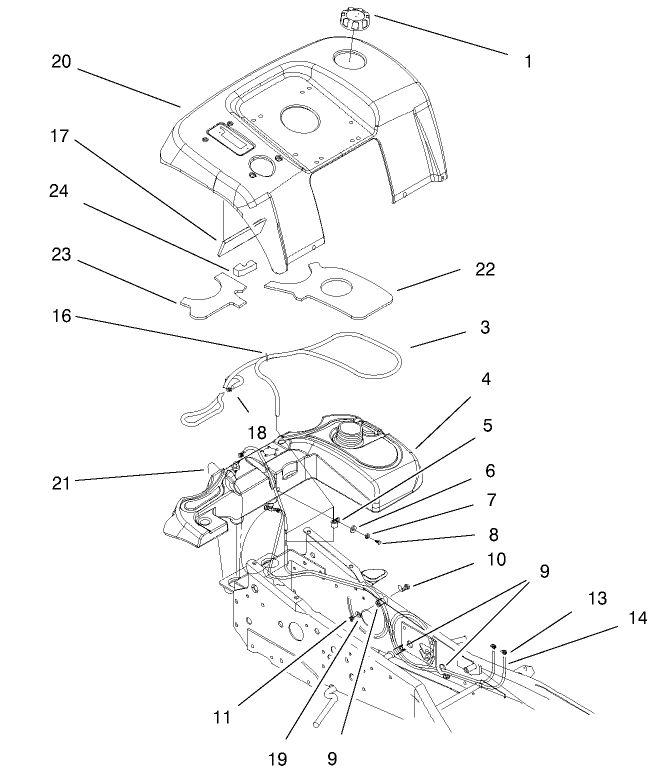 Fender And Fuel System Assembly