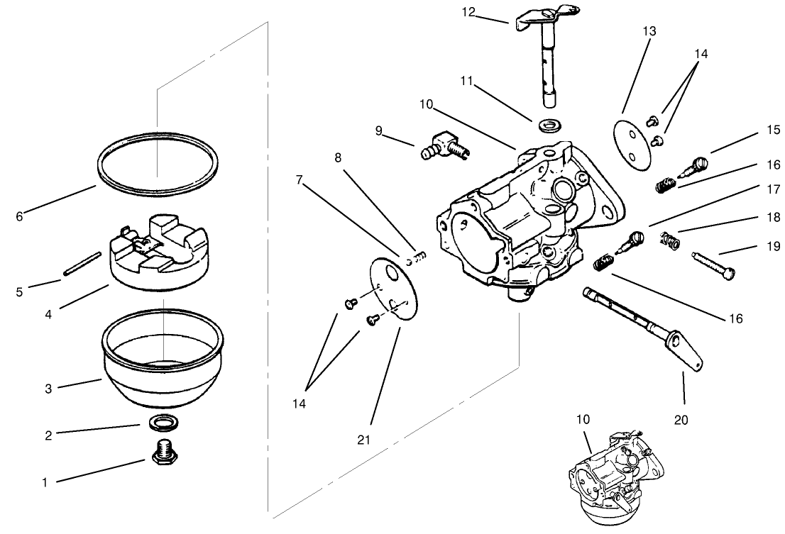 Carburetor Kohler Model Ms14s-Ts601559