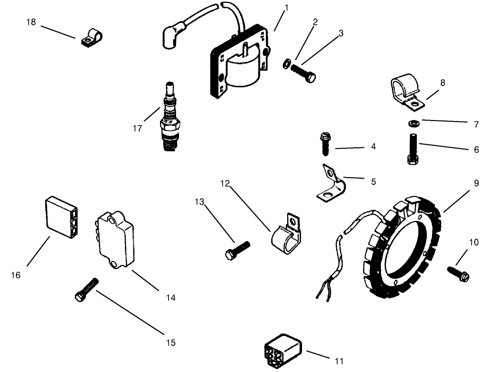 Ignition System Kohler Model Ms14s-Ts601559