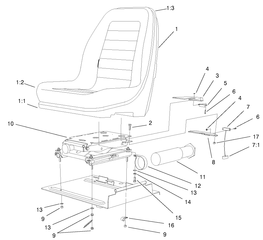 Seat And Suspension Assembly