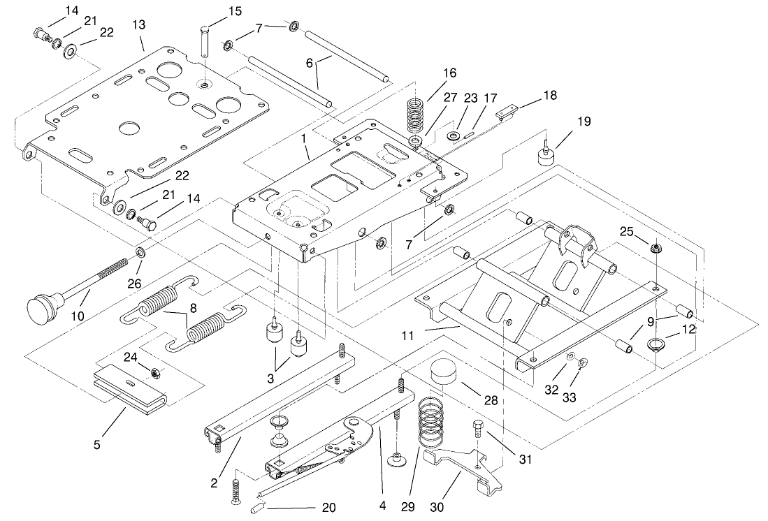 Seat Suspension Assembly No. 75-3000