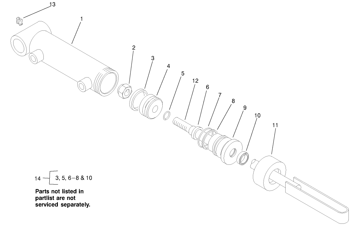 Hydraulic Cylinder Assembly No. 99-6986