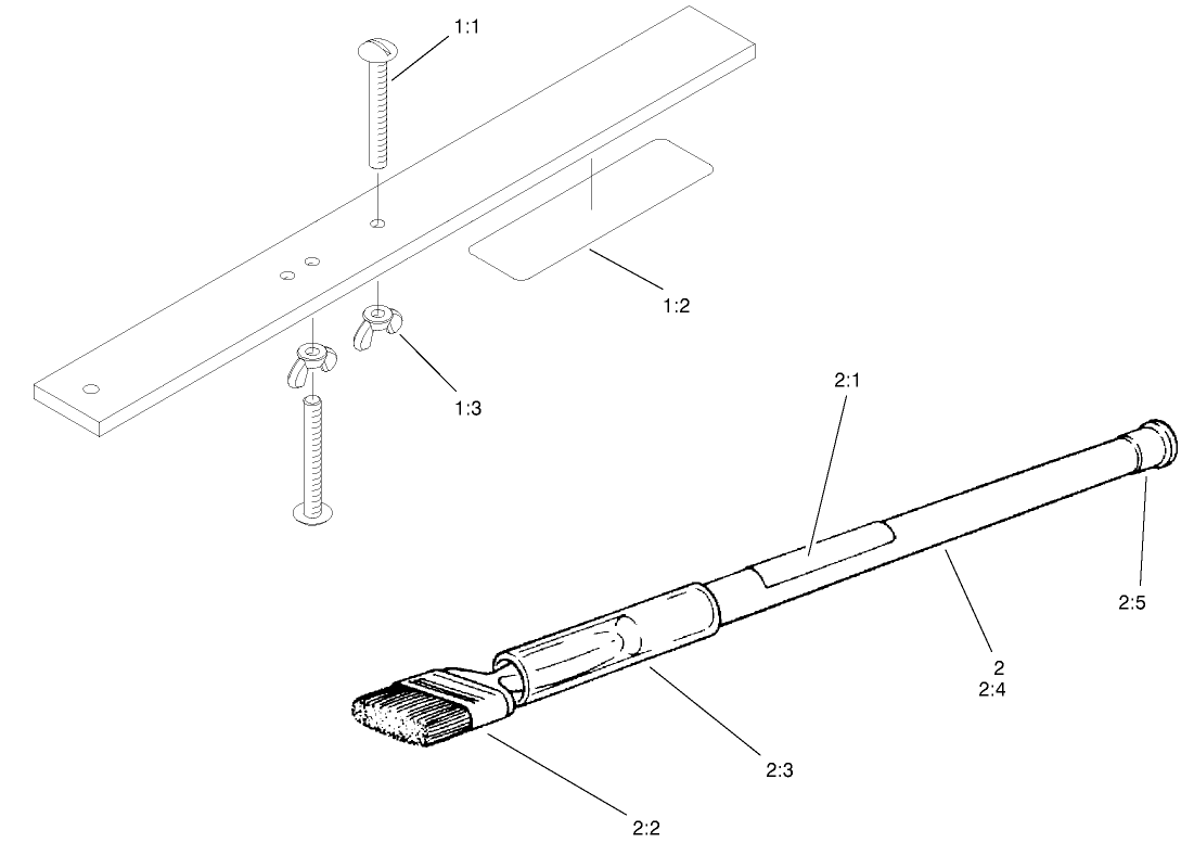 Gauge Bar And Backlapping Brush Assembly