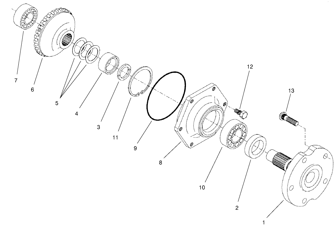 Rear Axle Assembly No. 98-3925 (continued) Axle Case Assembly