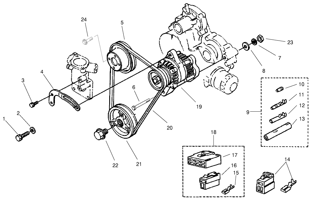 Alternator & Pulley Assembly