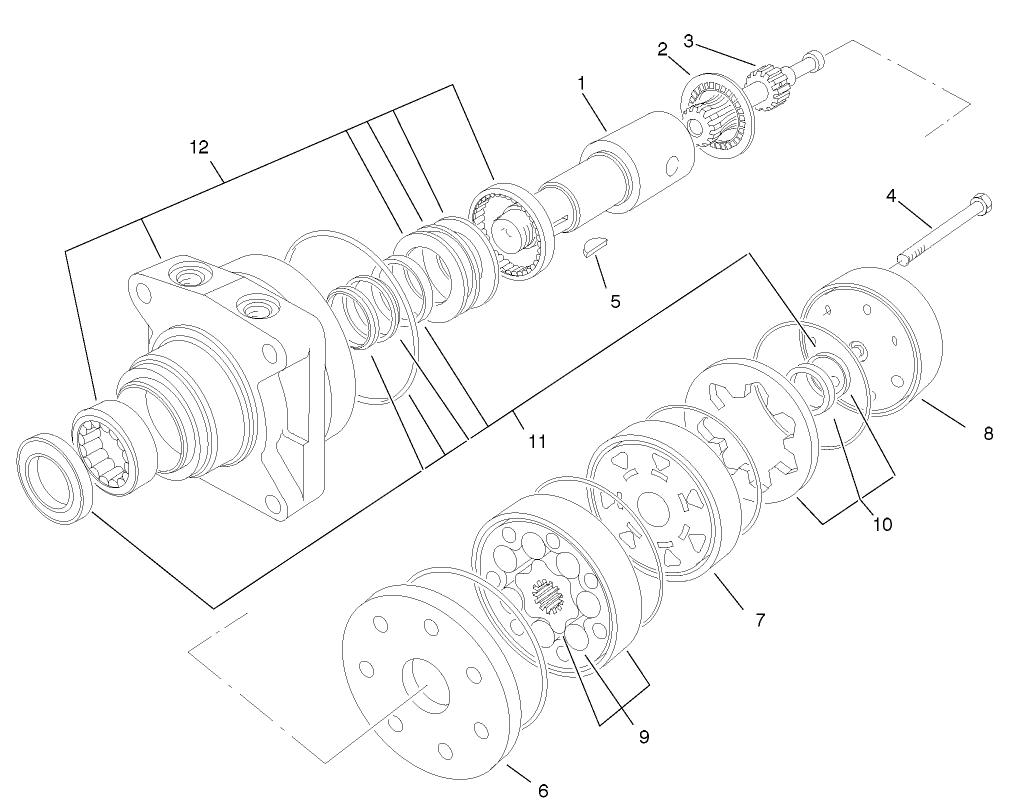 Hydraulic Motor Assembly No. 95-8693