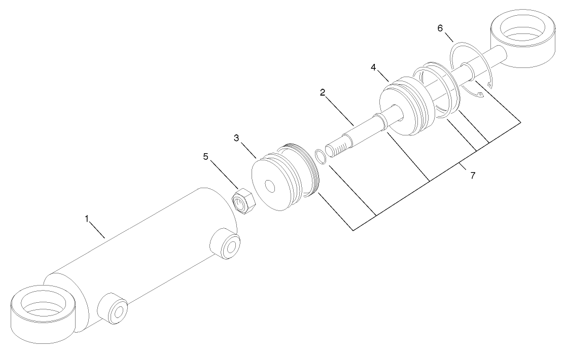 Hydraulic Cylinder Assembly No. 94-8141