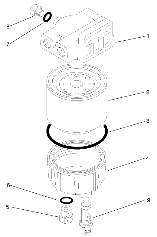 Water / Fuel Filter Assembly No. 98-9305