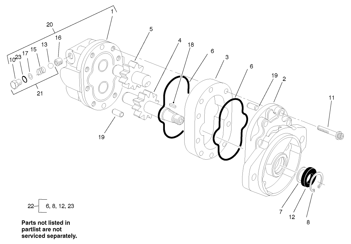 Motor Gear Assembly No. 93-6975