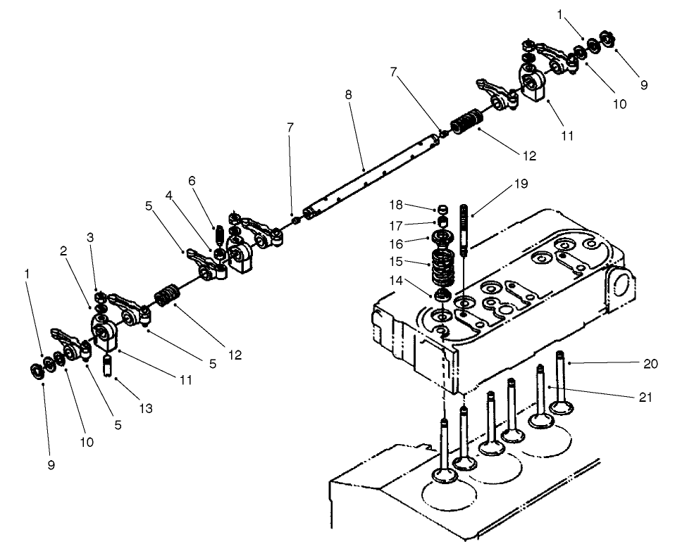 Valve And Rocker Arm Assembly