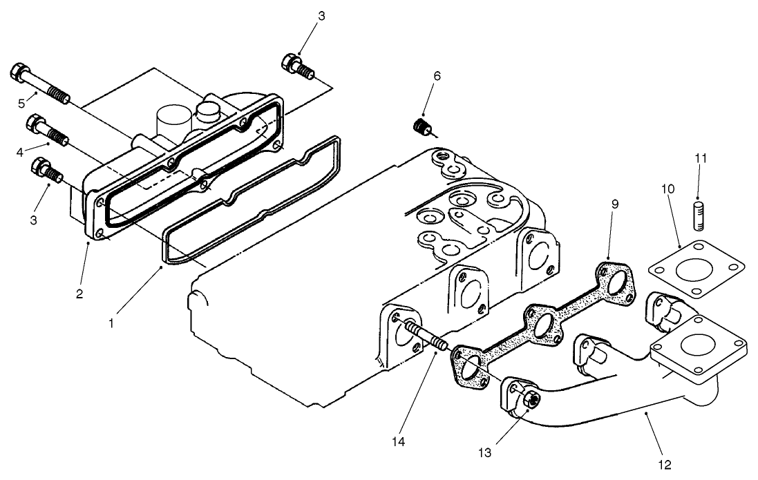 Exhaust Manifold And Gasket Assembly