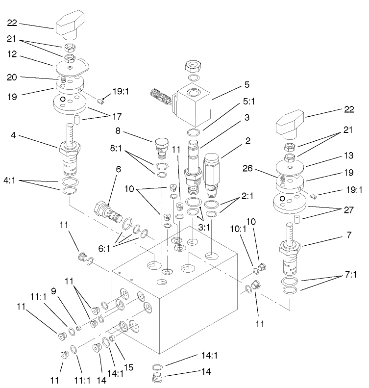 Hydraulic Manifold Assembly No. 95-8675