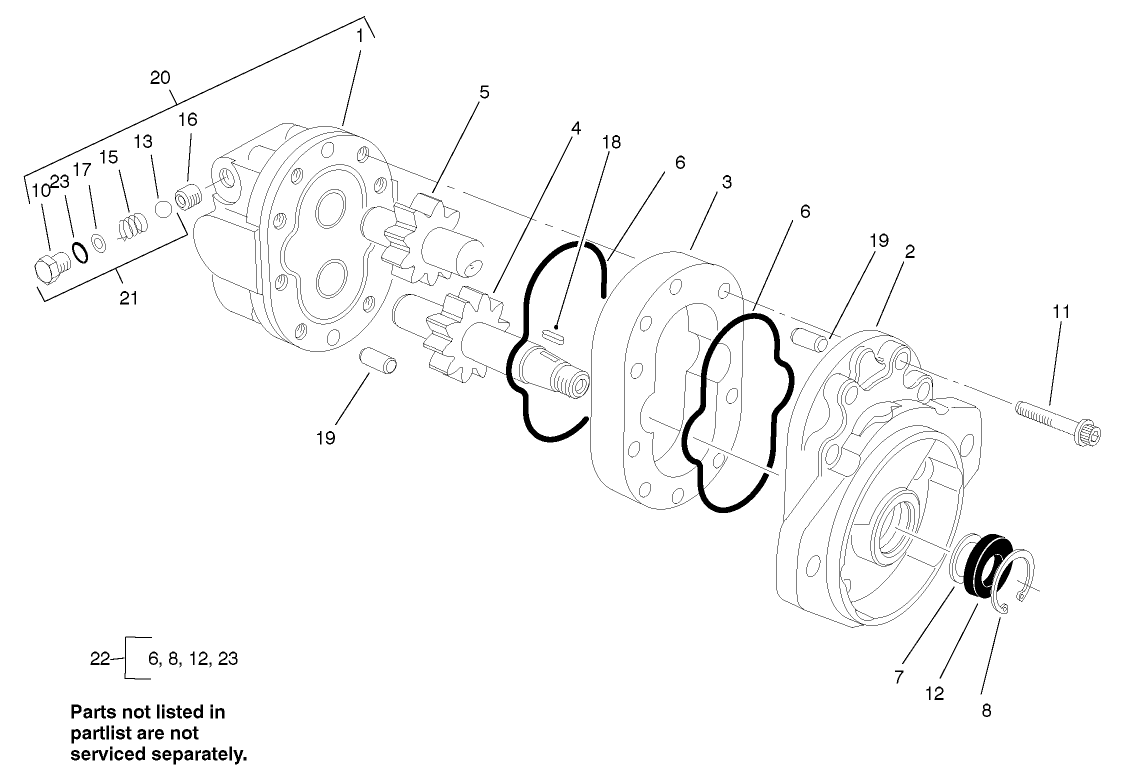 Motor Gear Assembly No. 93-6975