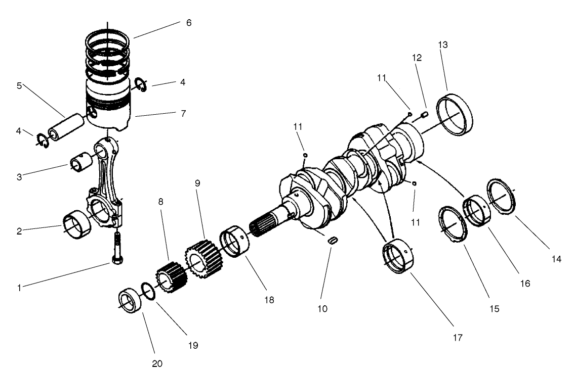 Piston And Crankshaft Assembly