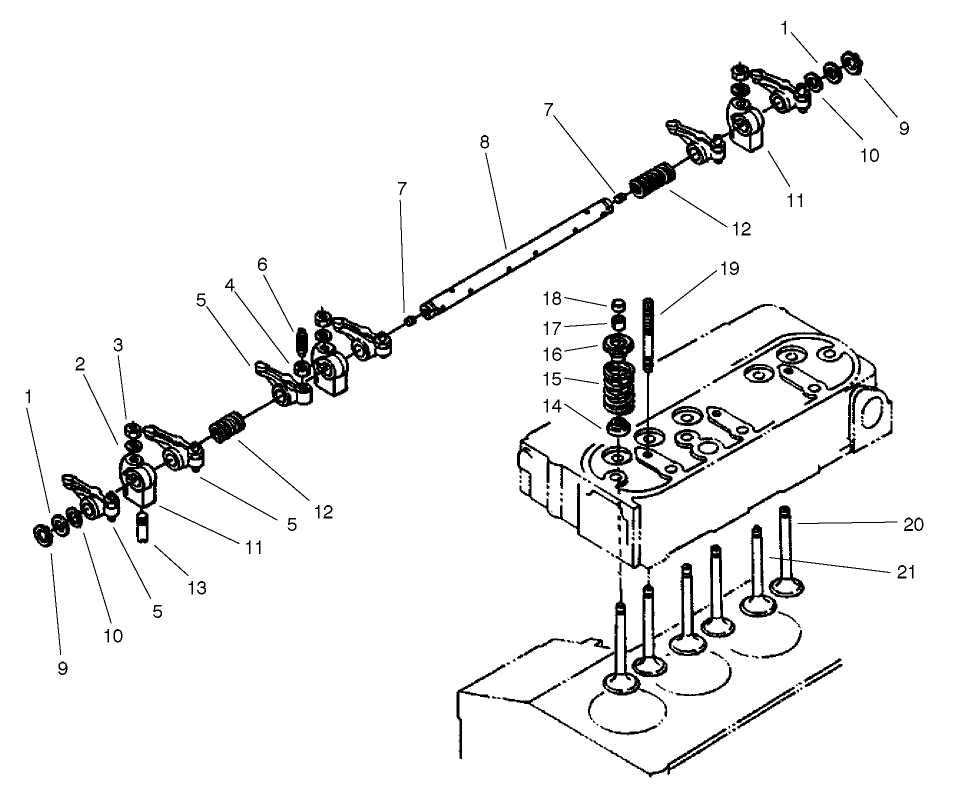 Valve And Rocker Arm Assembly