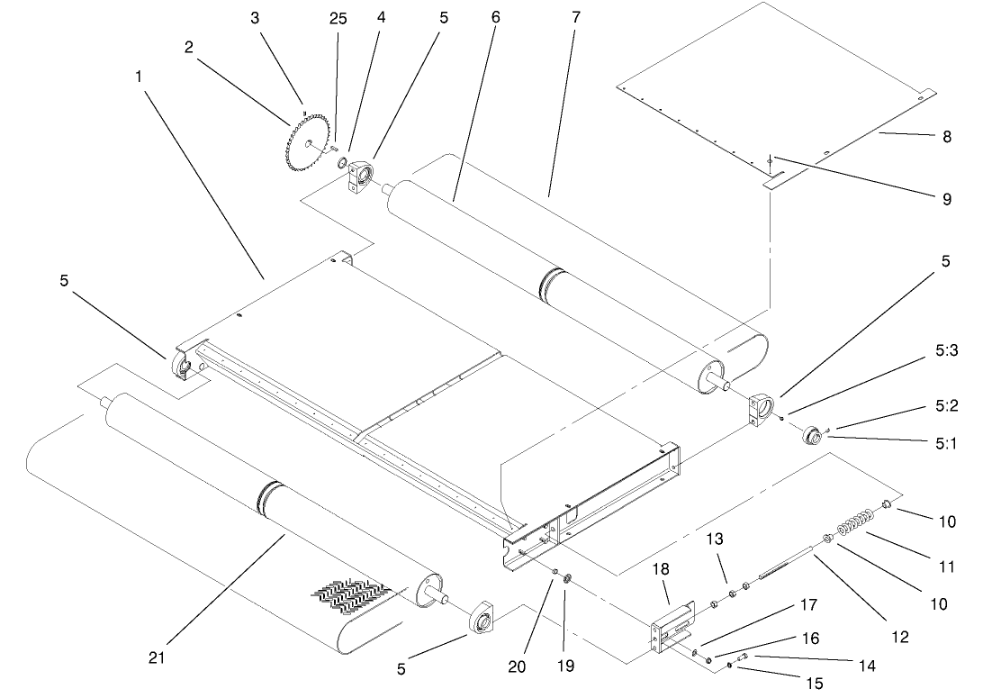 Slider Bed And Roller Assembly