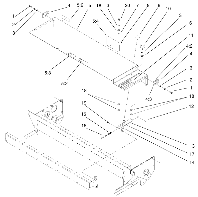 Gate Slide And Brush Guard Assembly