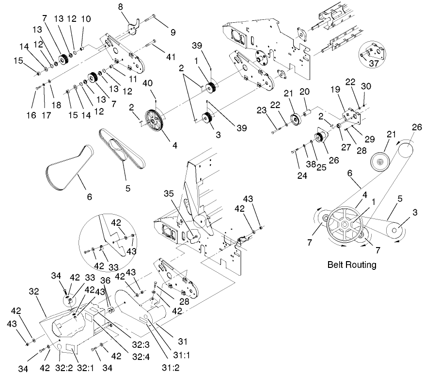 Belt Drive And Clutch Assembly
