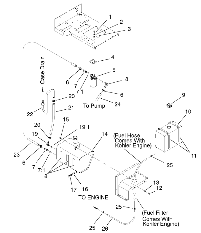 Hydraulic Reservoir And Fuel Tank Assembly