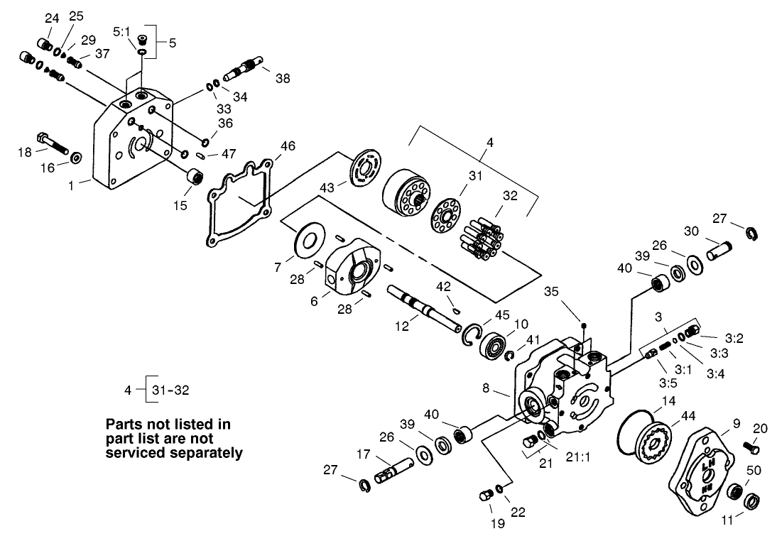 Hydraulic Pump Assembly No. 95-0156