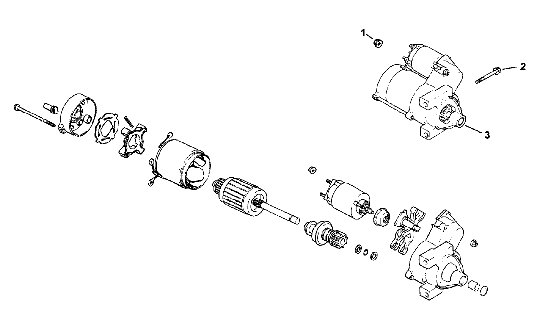Starting System Assembly  Kohler Ch18S PS-62595